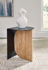 Tampa Furniture Outlet Lutz - Ashley Furniture - Ladgate Accent Table - Accent Table / Black/Natural - A4000628